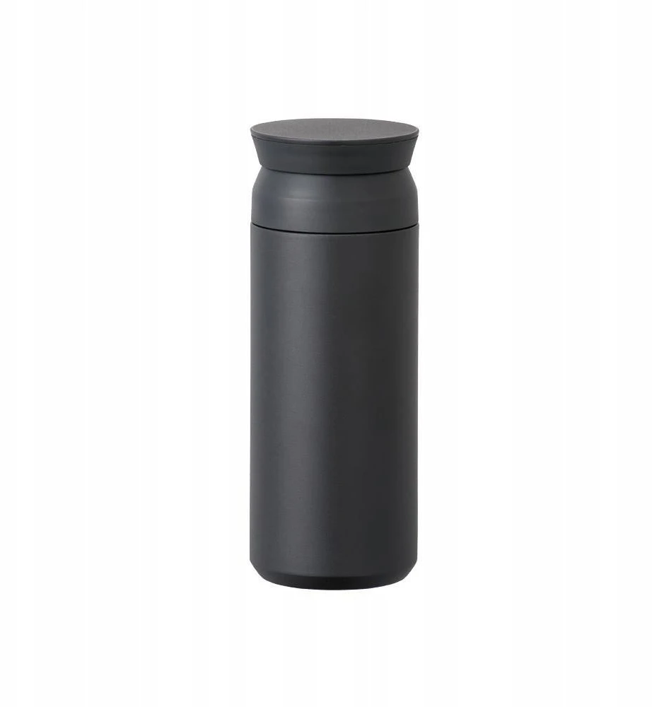 Juodas 500ml talpos Kinto termostiklainis su dangteliu