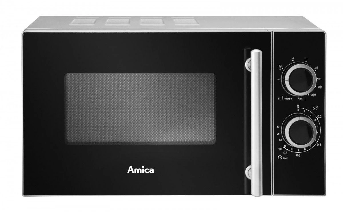 Mikrobangų Krosnelė - Amica 20 L 700 W Juoda/Sidabrinė