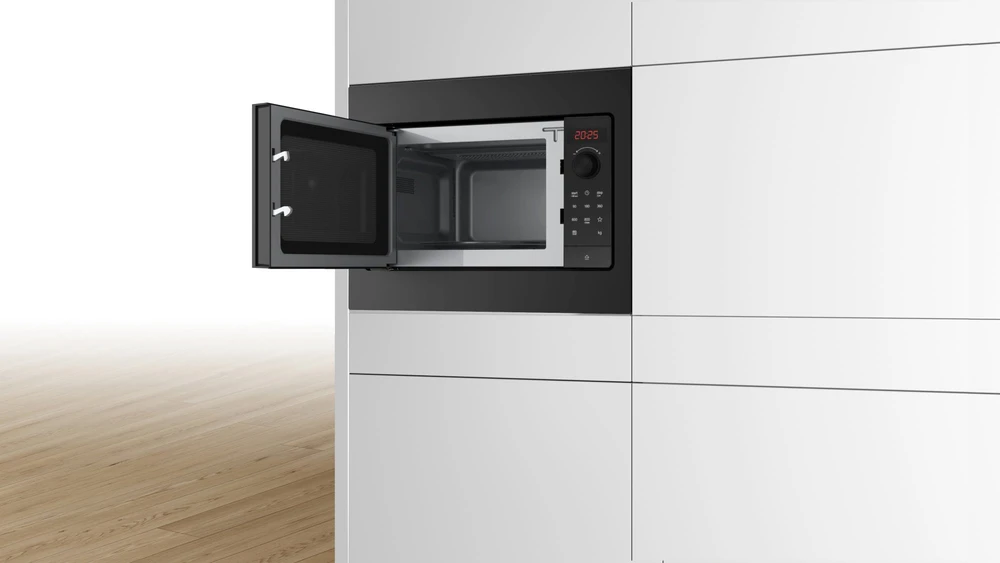 Bosch BFL523MB4 Serija 2, Įmontuojamoji mikrobangų krosnelė, Juodas