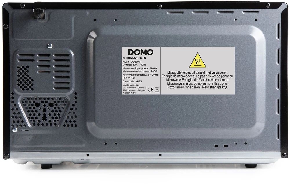 Mikrobangų krosnelė Domo 30L juoda (DO23001)
