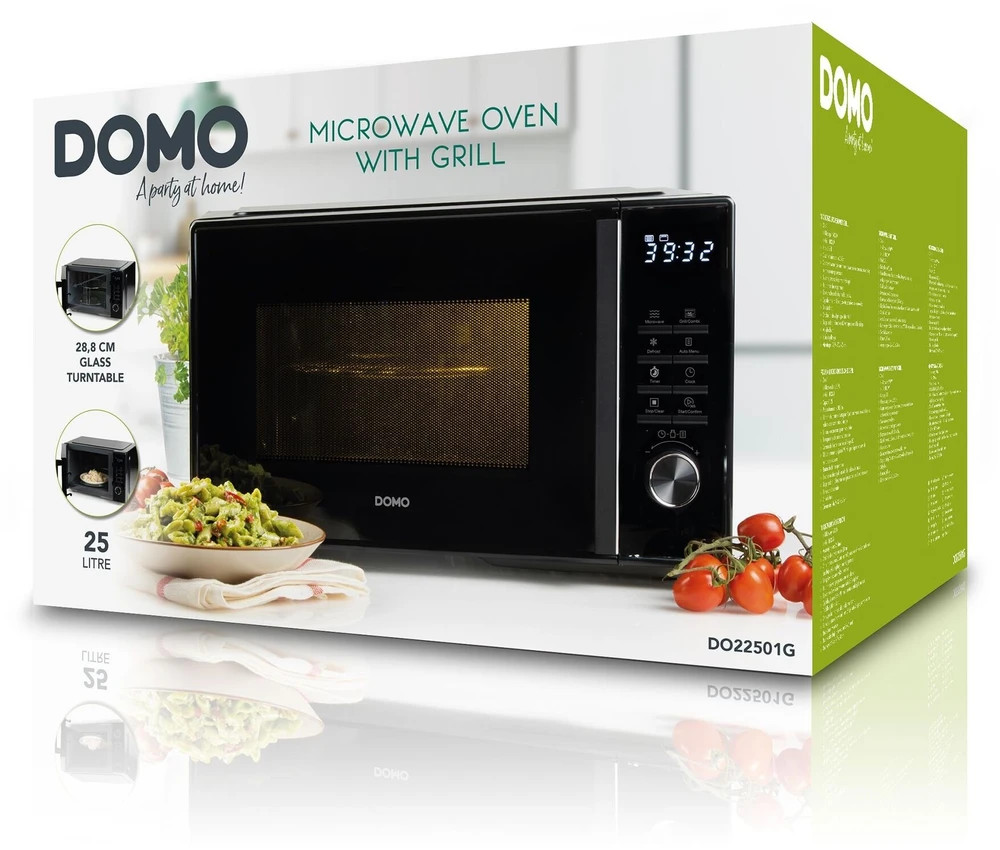 Mikrobangų krosnelė Domo DOMO DO22501G – kuchenka mikrobangų krosnelė 25 L su grillem