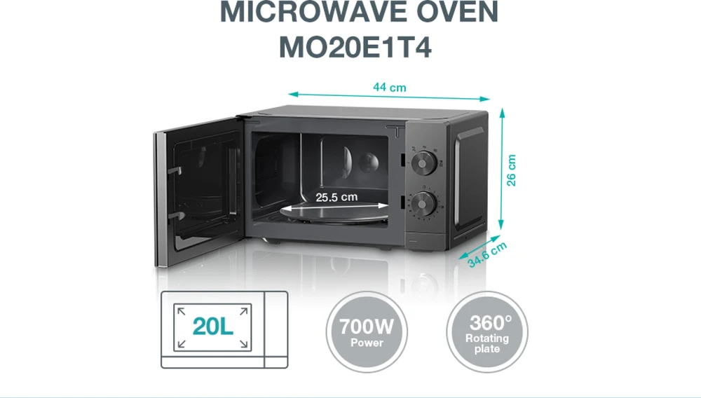 Mikrobangų krosnelė Gorenje MO20E1T4