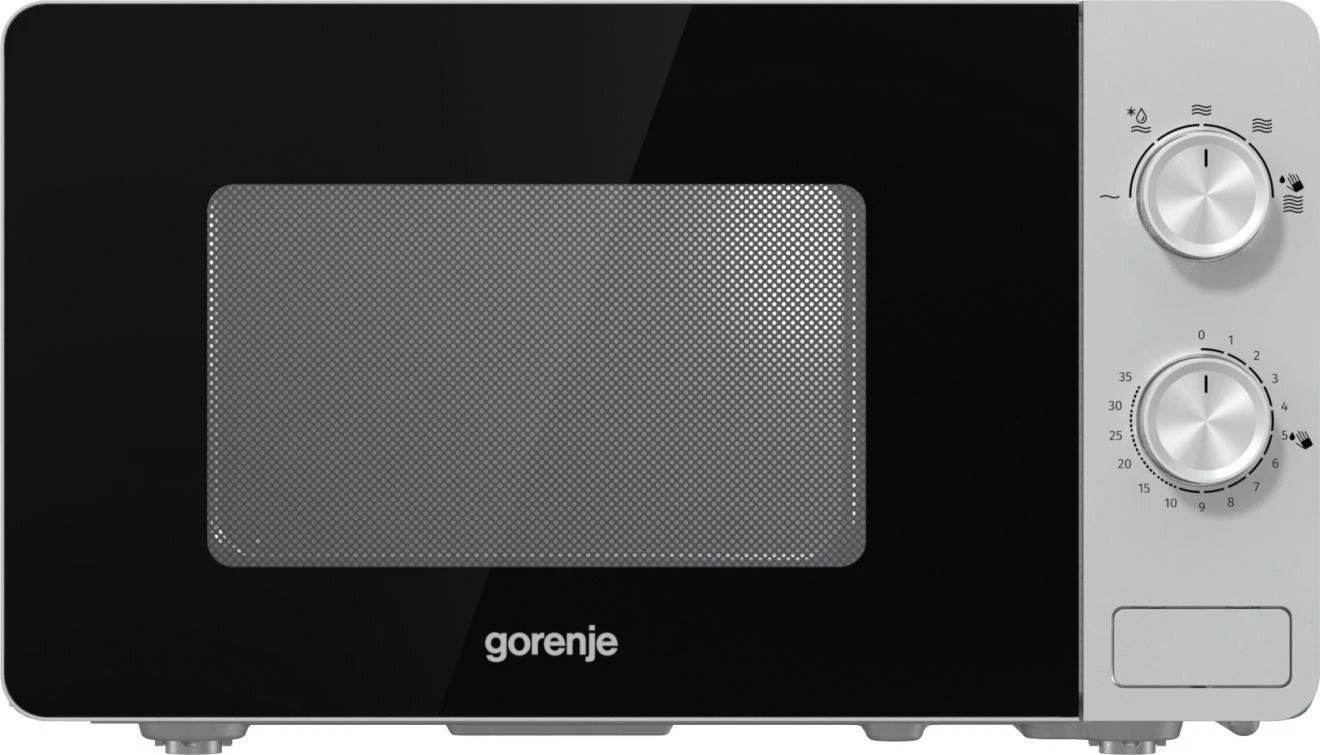 Mikrobangų krosnelė Gorenje | Microwave orkaitė | MO17E1S | Free standing | 17 L | 700 W | Sidabrinis