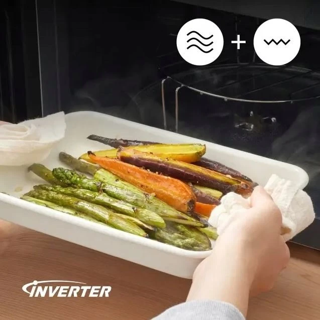 Mikrobangų krosnelė Panasonic NN-GD39QSEPG Inverterinė mikrobangų krosnelė su griliu Sidabrinė