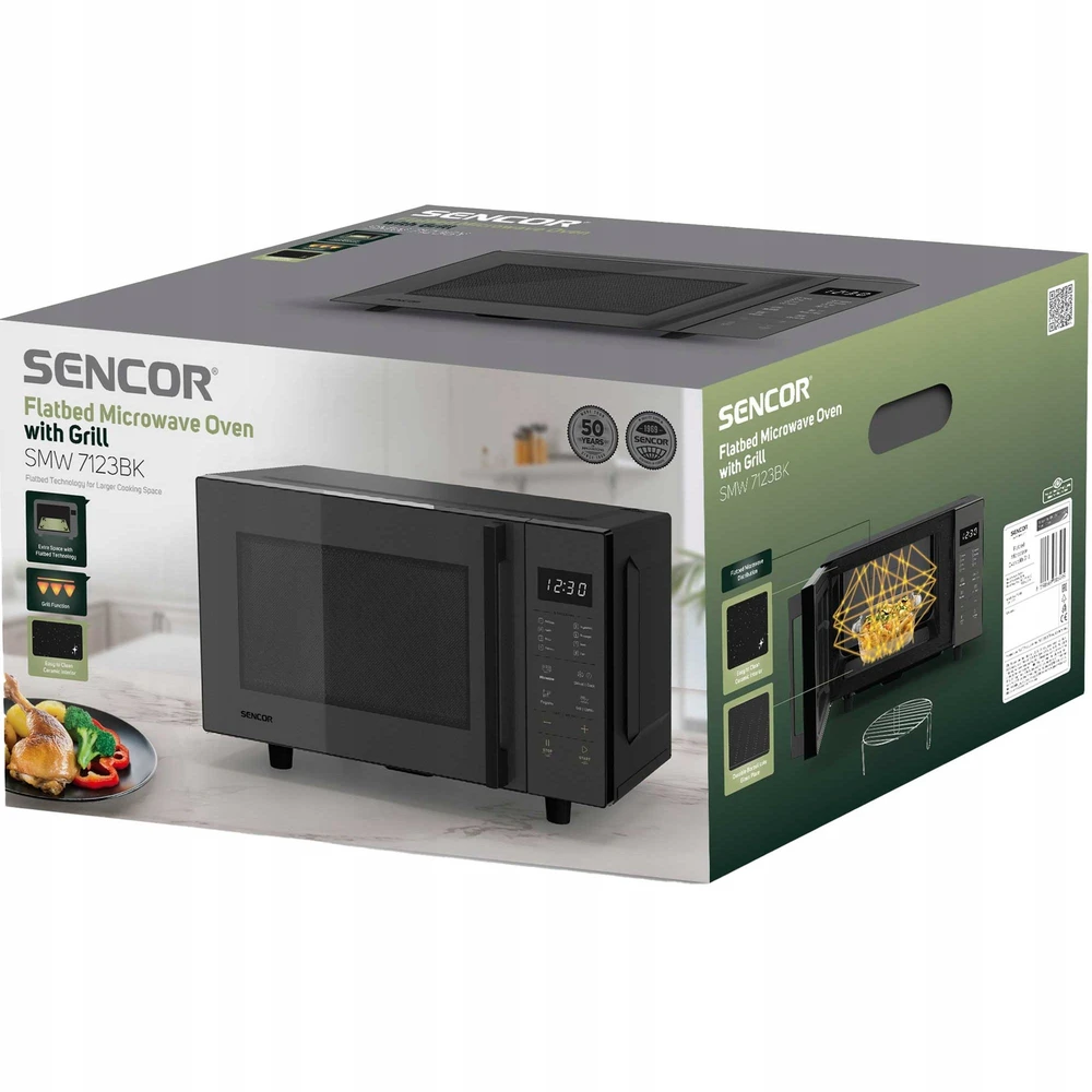 Mikrobangų krosnelė Sencor SMW 7123BK Mikrobangų krosnelė 25L