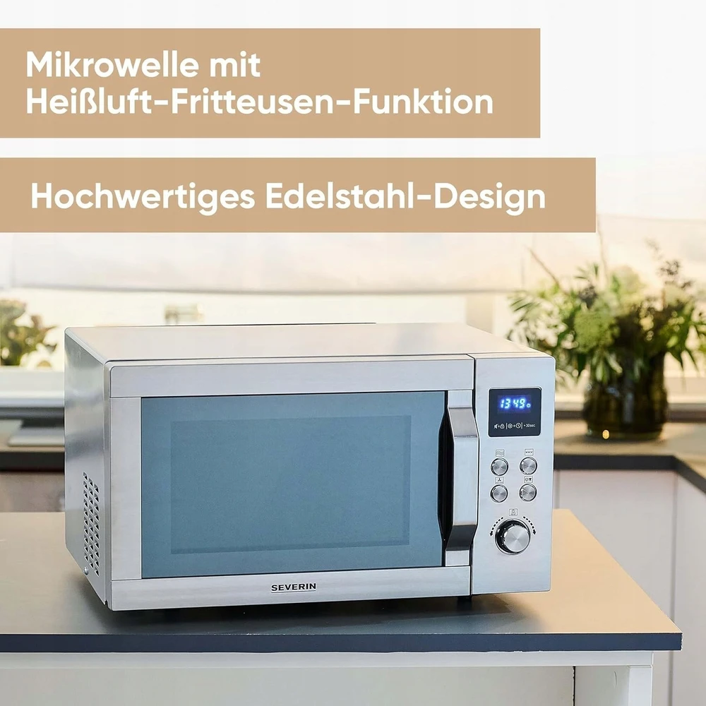 Mikrobangų krosnelė Severin MW 7982 4 viename su Crispy Wave funkcija iki 230 °C