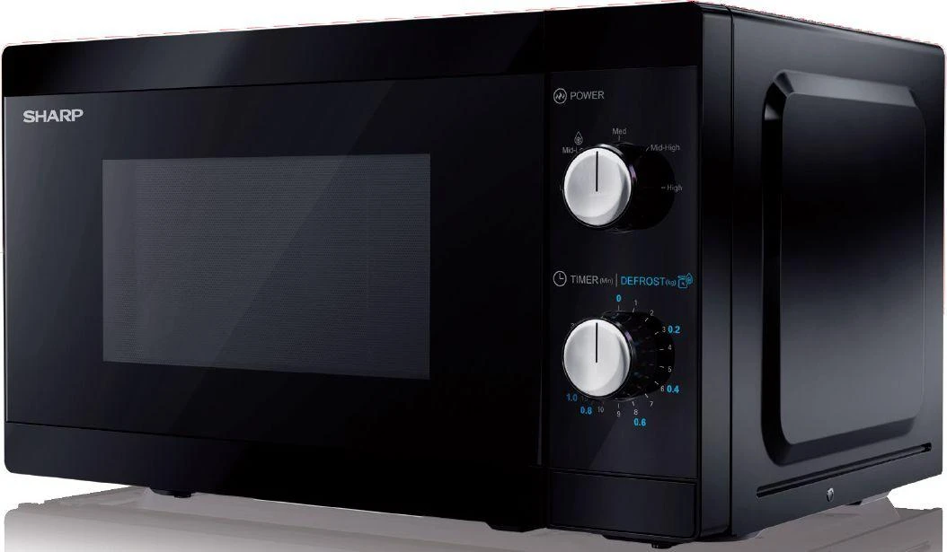 Mikrobangų krosnelė Sharp YC-MS01E-B 20L, 800W, Juoda