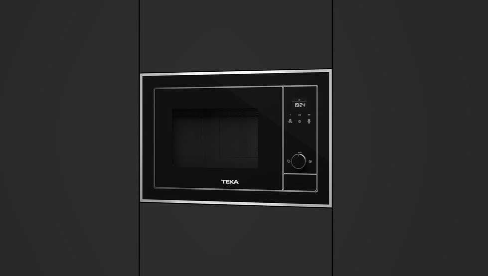 Teka ML 8200 BIS Juoda Mikrobangų krosnelė su kepsninės funkcija Įmontuoti 20 L 700 W