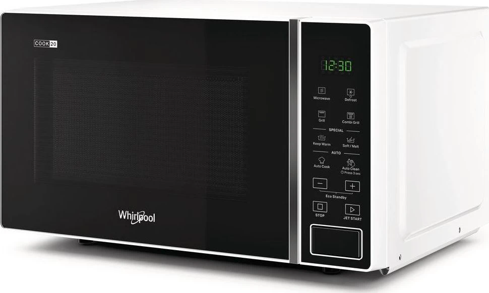 Viryklė mikrobangų krosnelė Whirlpool MWP 203 W (700W, 20l, baltos spalvos)