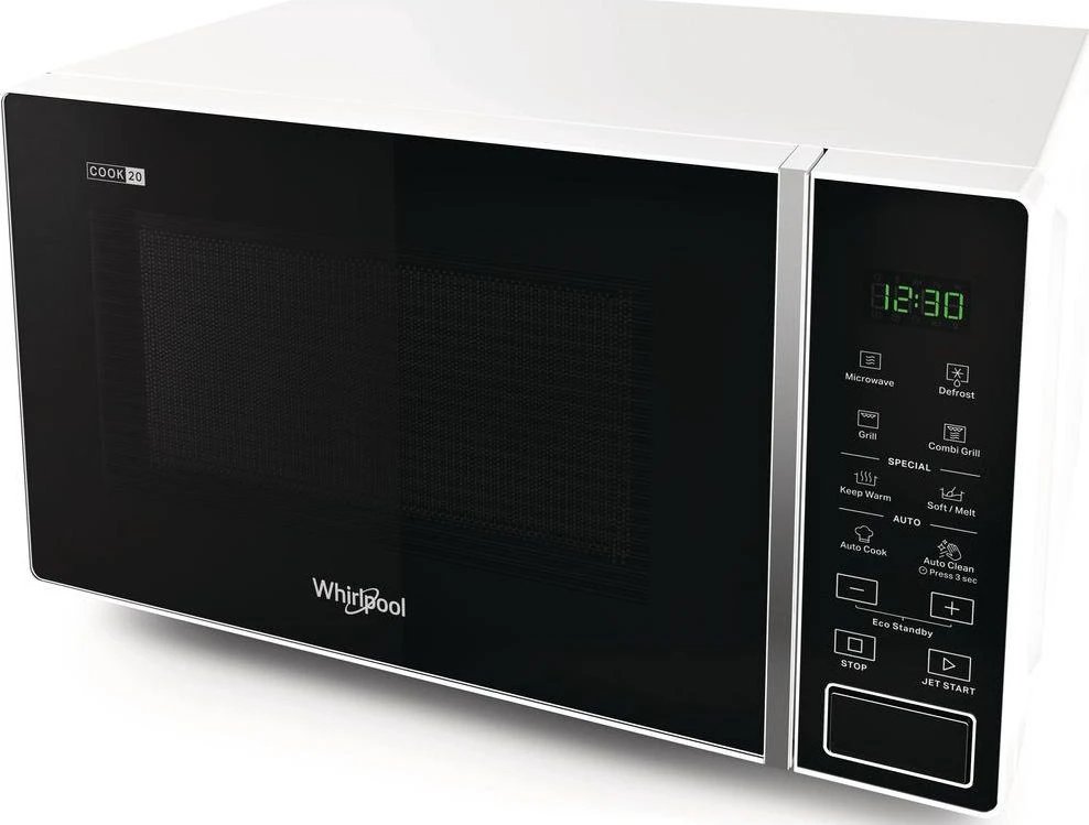 Viryklė mikrobangų krosnelė Whirlpool MWP 203 W (700W, 20l, baltos spalvos)