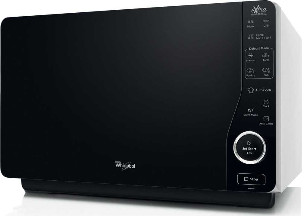 Whirlpool MWF 421 SL mikrobangų krosnelė Stalviršis Kombinuota mikrobangų krosnelė 25 L 800 W Juoda, Sidabras