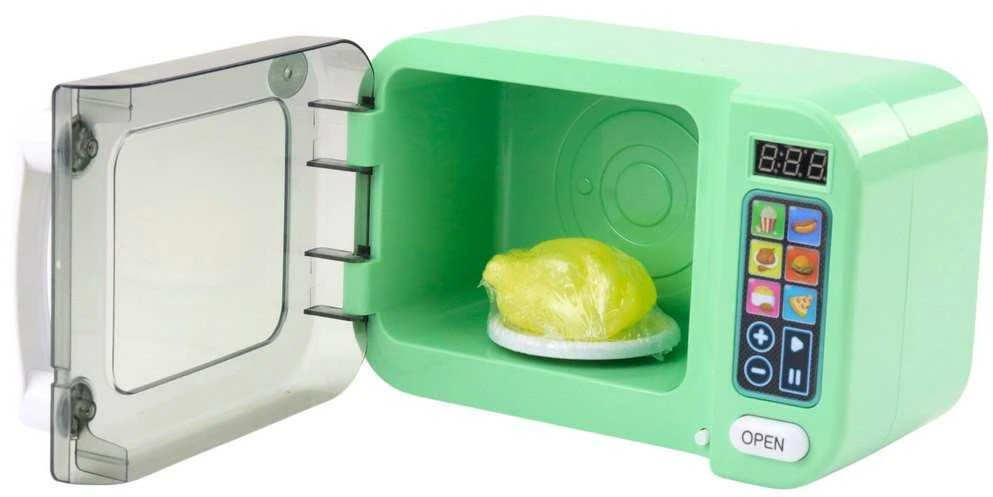 Lean Toys Žaislinė mikrobangų krosnelė vaikams