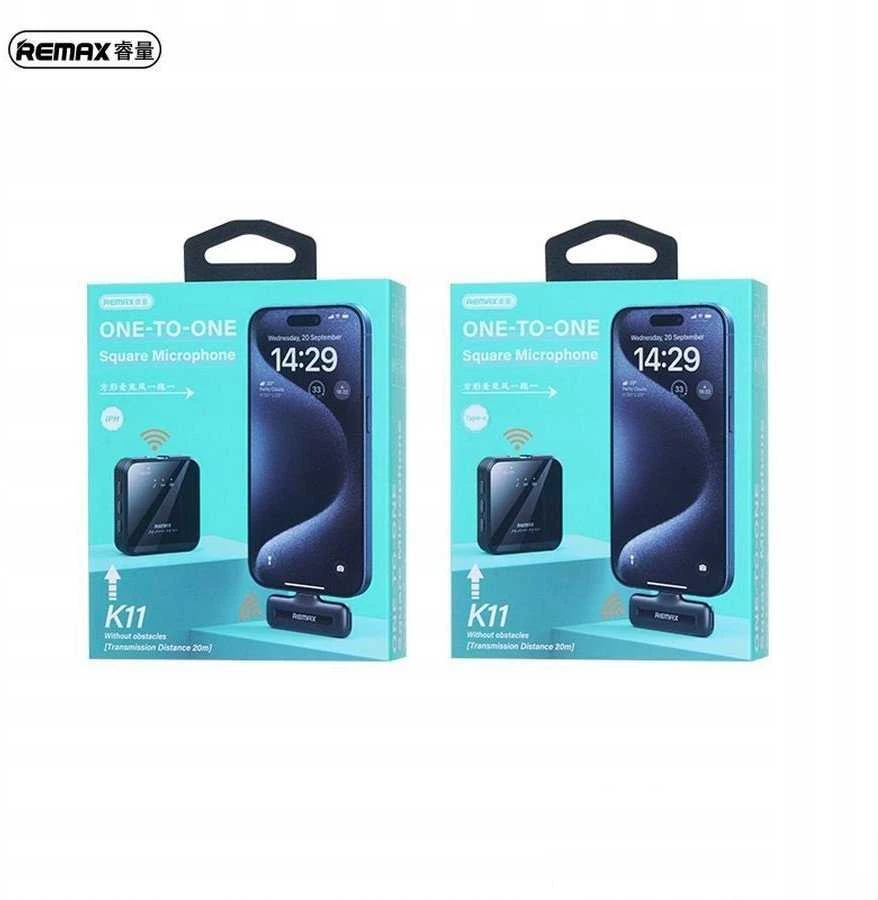 Mikrofonas Remax K11 USB-C juodas