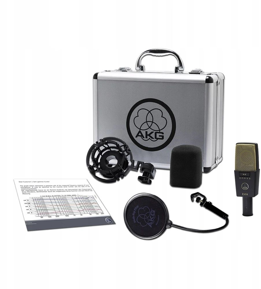 AKG C414 XLII - Didelės diafragmos kondensatorinis mikrofonas, kintamos charakteristikos