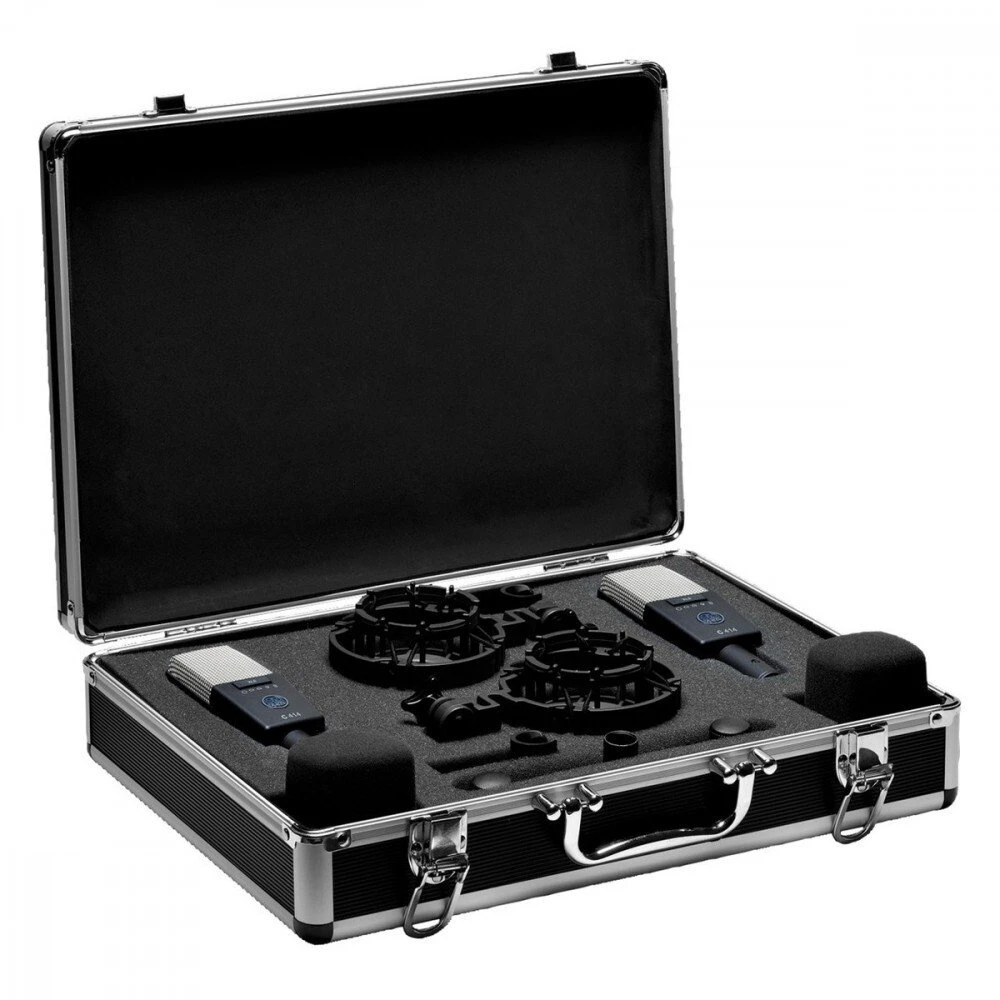 Akyga AKG C414 XLS stereo komplektas - Rinkinys didelės diafragmos kondensatoriniai stereo mikrofonai