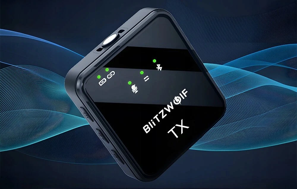 Belaidis mikrofonas BlitzWolf, BW-SX63, 1000 mAh (juodas)