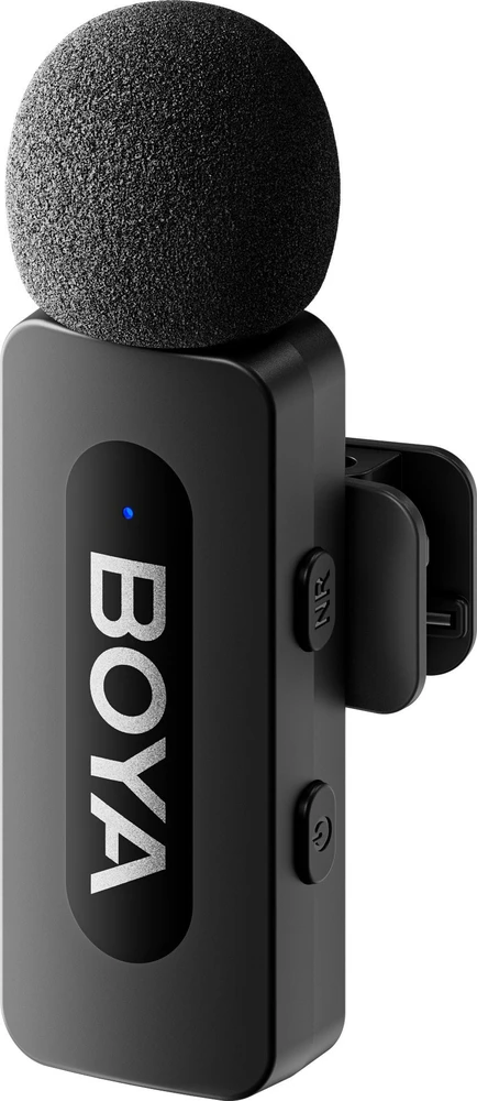 Mikrofonas BOYA BY-V10 V2.0 belaidis 2.4GHz - juoda