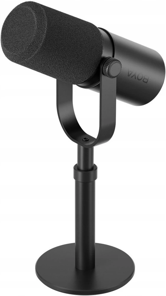BOYA CastMic P60D studijinis mikrofono stovas su laidiniu USB XLR - Juodas