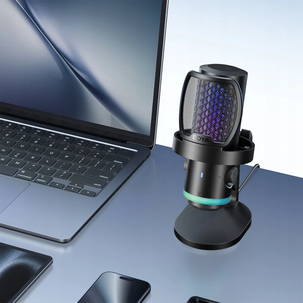 BOYA CastMic G40 laidinis USB-C žaidimų mikrofonas - Juodas