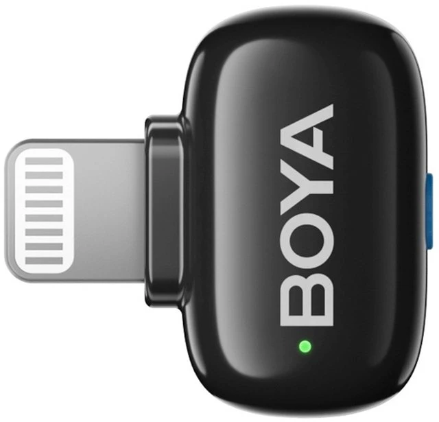 Mikrofony BOYA mini 2-01 belaidės 2.4GHz USB-C - juoda