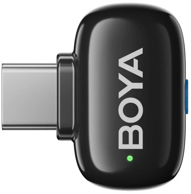 Mikrofony BOYA mini 2-01 belaidės 2.4GHz USB-C - juoda