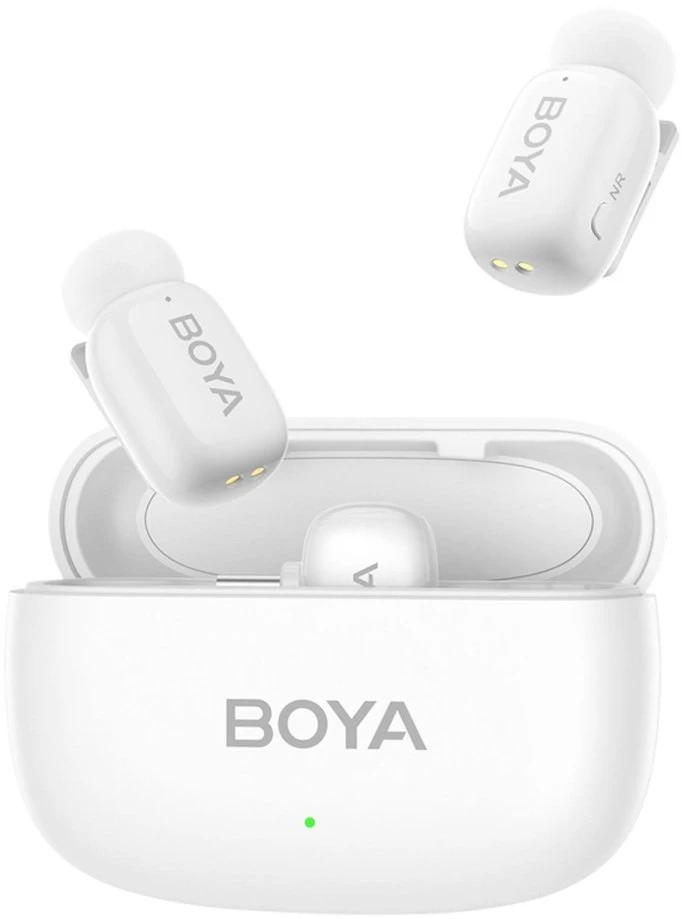 Boya | Mini-13 Ultracompact 2.4GHz Belaidės Mikrofonas System with lightning+USB-C | Baltas