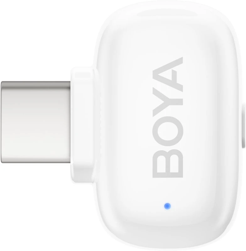Boya | Mini-13 Ultracompact 2.4GHz Belaidės Mikrofonas System with lightning+USB-C | Baltas