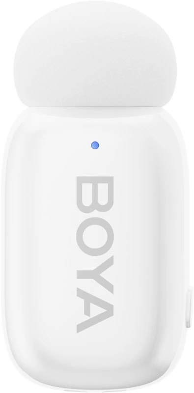 Boya | Mini-13 Ultracompact 2.4GHz Belaidės Mikrofonas System with lightning+USB-C | Baltas