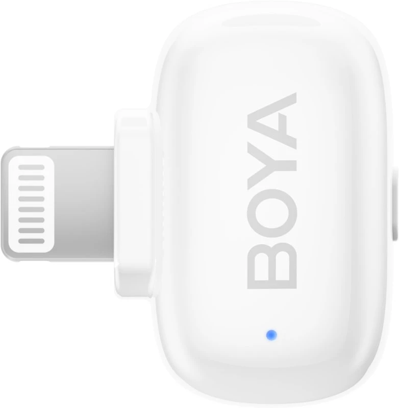 Boya | Mini-13 Ultracompact 2.4GHz Belaidės Mikrofonas System with lightning+USB-C | Baltas