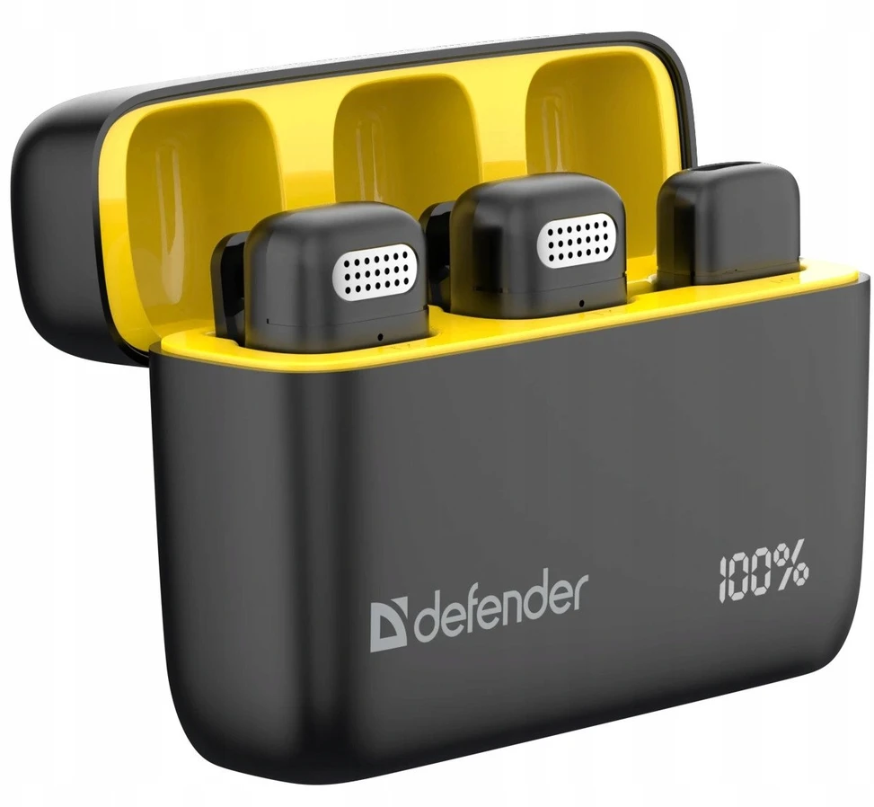 Defender, Lavalier mikrofon, TALKY-139, juoda