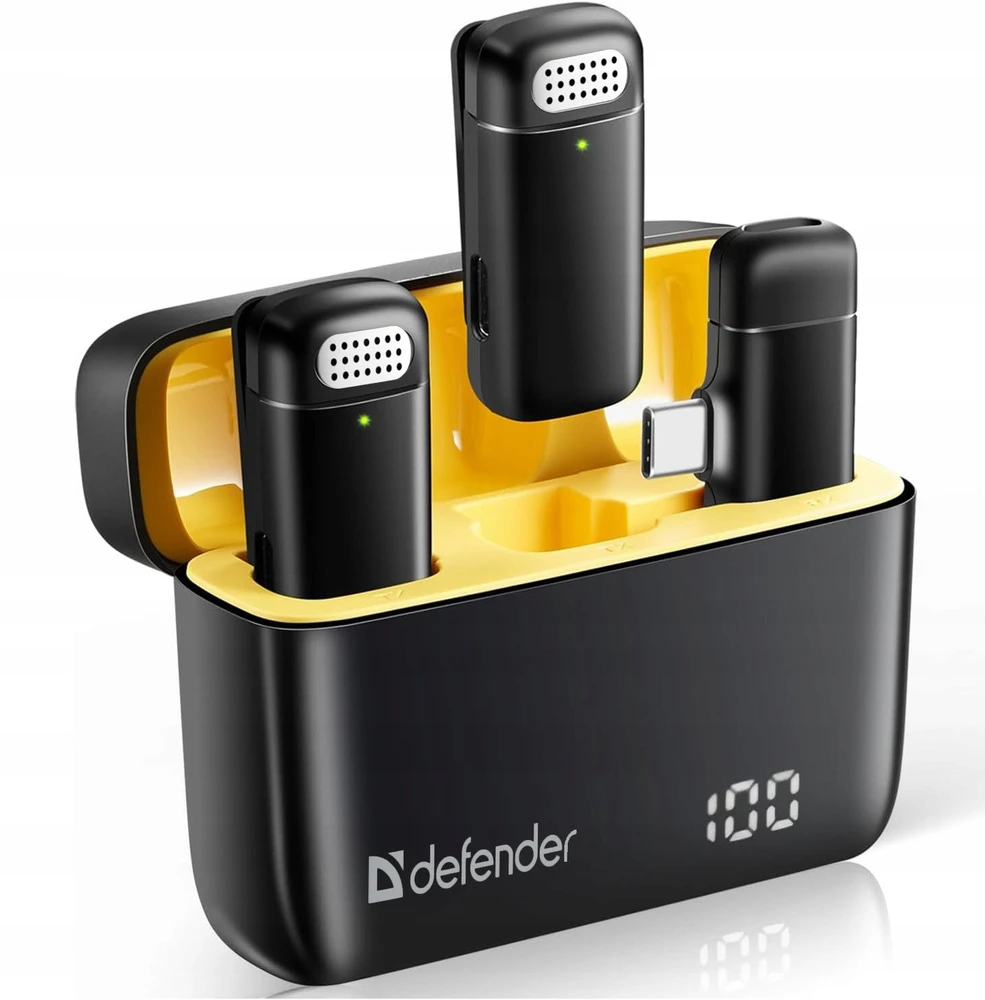 Defender, Lavalier mikrofon, TALKY-139, juoda
