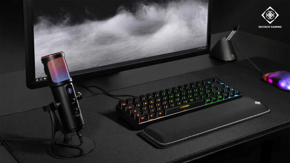 RGB srautinio perdavimo mikrofonas DELTACO GAMING / GAM-171 / 4222236