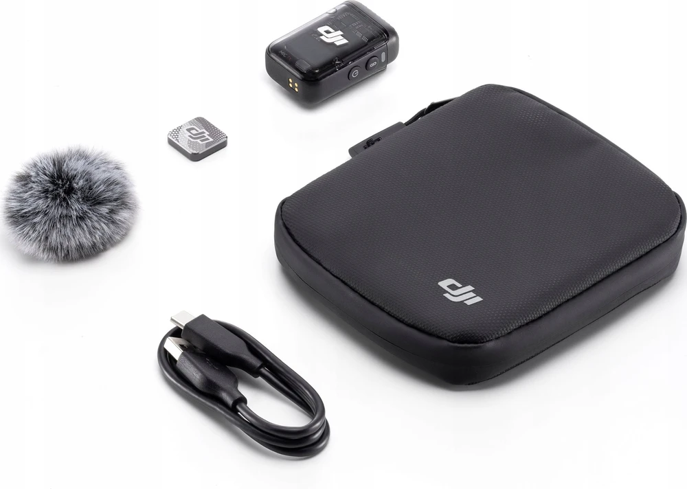 Belaidis mikrofonas DJI Mic 2 v2.0 1TX, Juodas