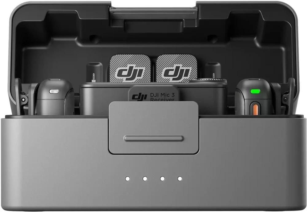 DJI Mic 3 (2 siųstuvai + 1 imtuvas + įkrovimo dėklas)