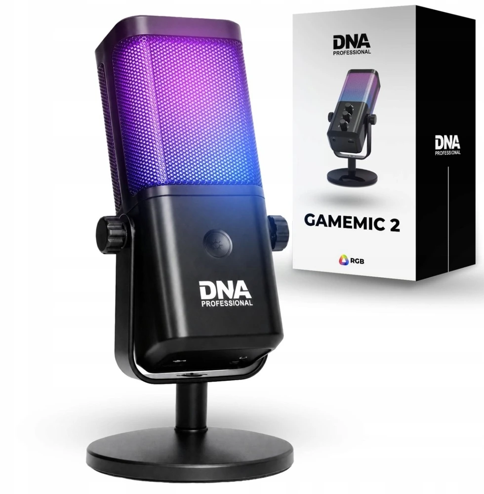 DNA GAMEMIC 2 mikrofon pojemnościowy USB RGB do ko