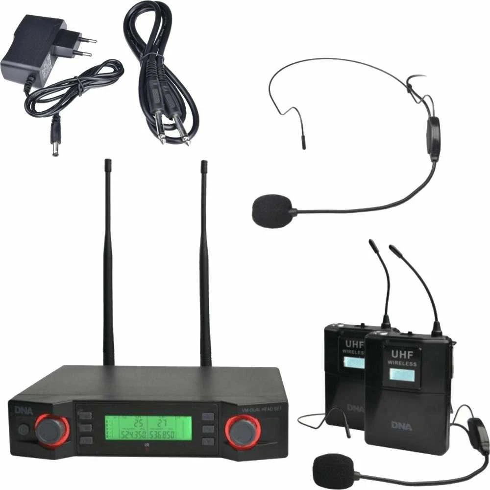 DNA VM Dual Head Set - visa belaidė mikrofonų sistema