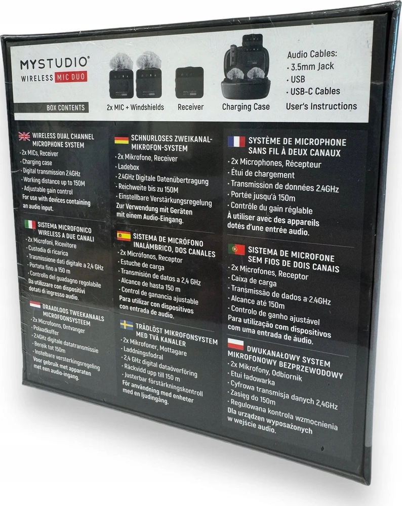 Mikrofonas EasyPix MyStudio Wireless Mic Duo