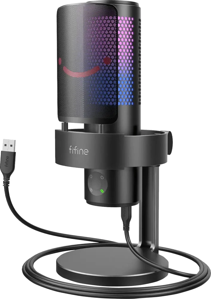Fifine Technology FIFINE AmpliGame A9 RGB Juodas (Juodas) Kondensatorinis Mikrofonas