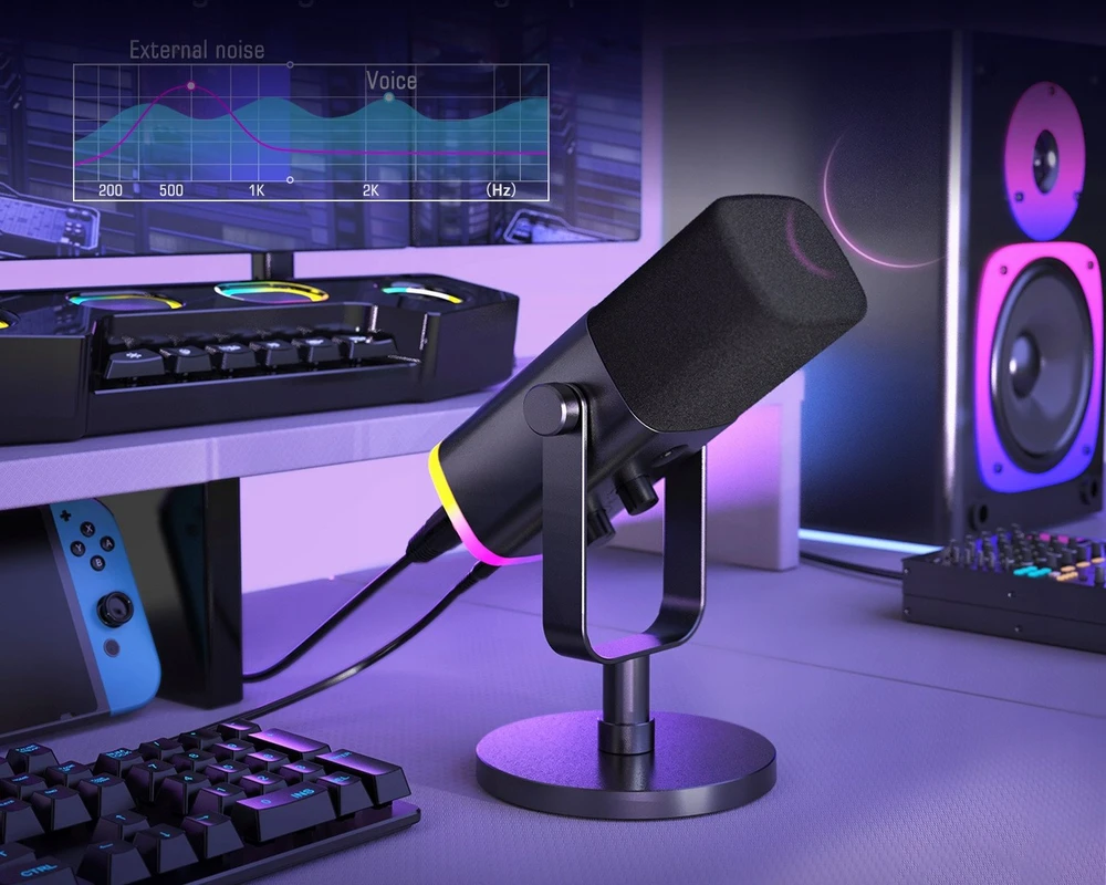 Mikrofonas Fifine AM8 Ampligame juodas