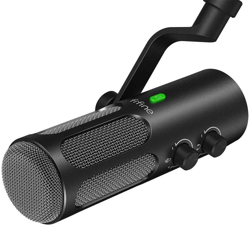 FIFINE TANK3 laidinis dinaminis mikrofonas | USB/XLR