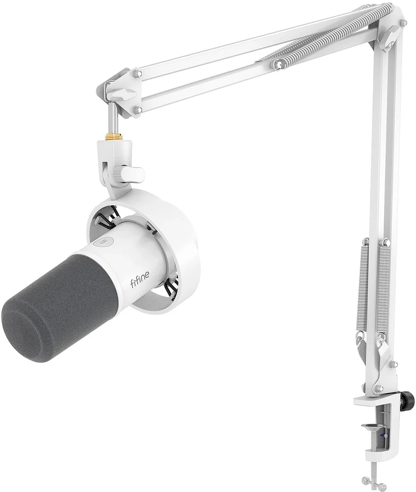 FIFINE K688CTW laidinis dinaminis mikrofonas su stovu | USB/XLR (K688+CS1)