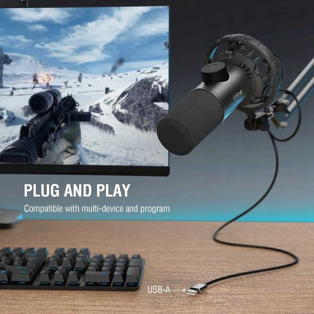 Fifine Technology Dinaminis Mikrofonas FIFINE K658 RGB