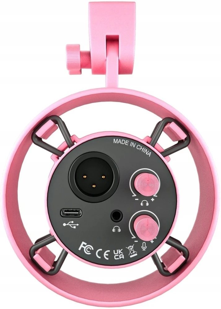 Fifine K688P dynamic microphone (pink)