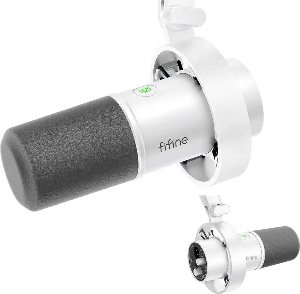 Mikrofonas dynamiczny Fifine K688W (balta)