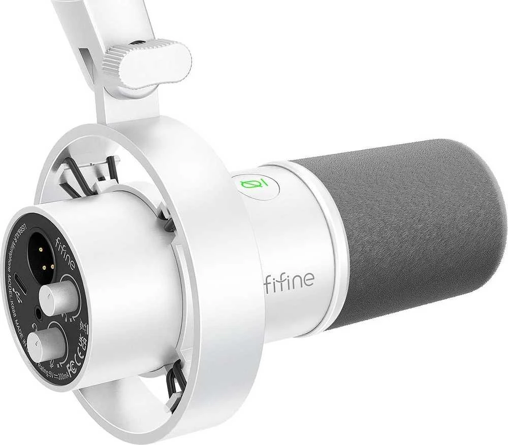 Mikrofonas dynamiczny Fifine K688W (balta)