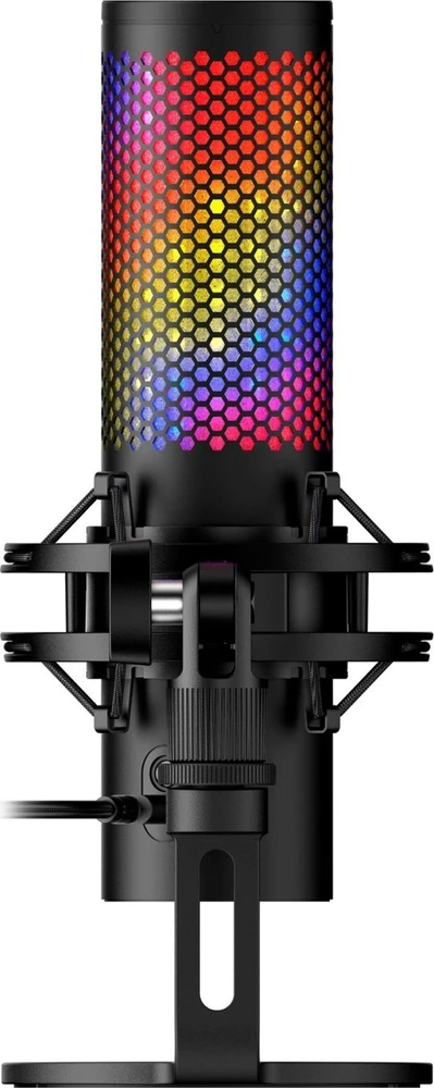 HyperX QuadCast 2 S kondensatorinis žaidimų mikrofonas | Juodas
