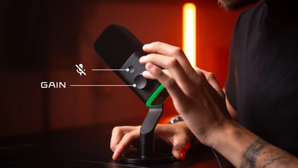 Krux Qube XLR/USB juoda