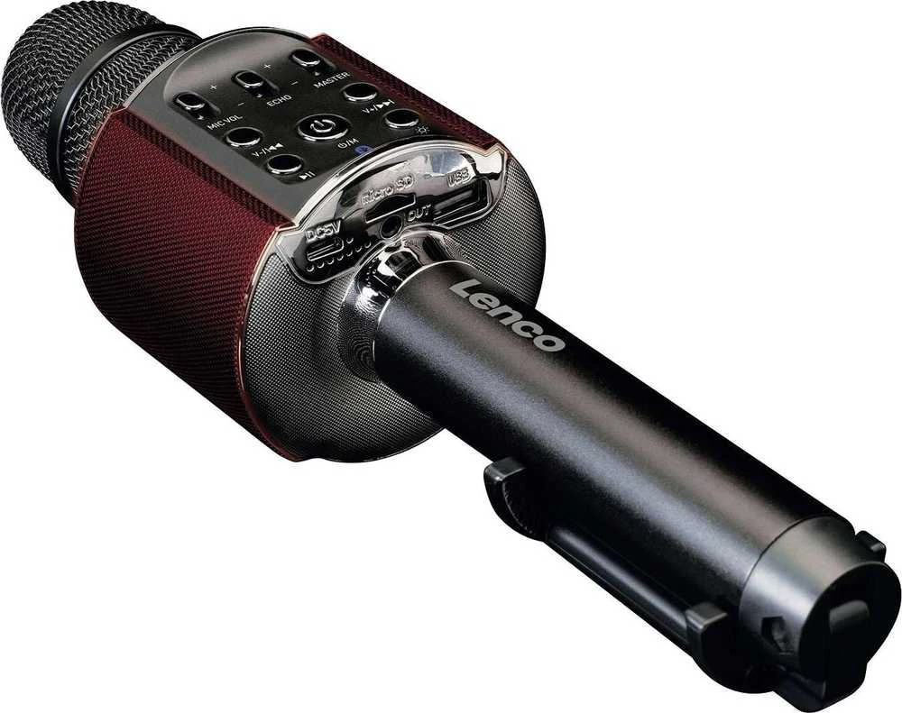 LENCO BMC-090 Karaoke-Mikrofonas, juodas