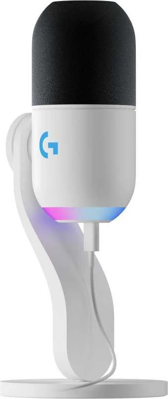 LOGITECH Yeti GX dinaminis RGB žaidimų mikrofonas su LIGHTSYNC OFF Baltas