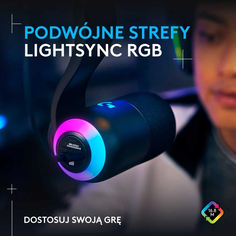 Logitech G Yeti GX Dynamic kardioidinis laidinis mikrofonas (juodas) su RGB | USB
